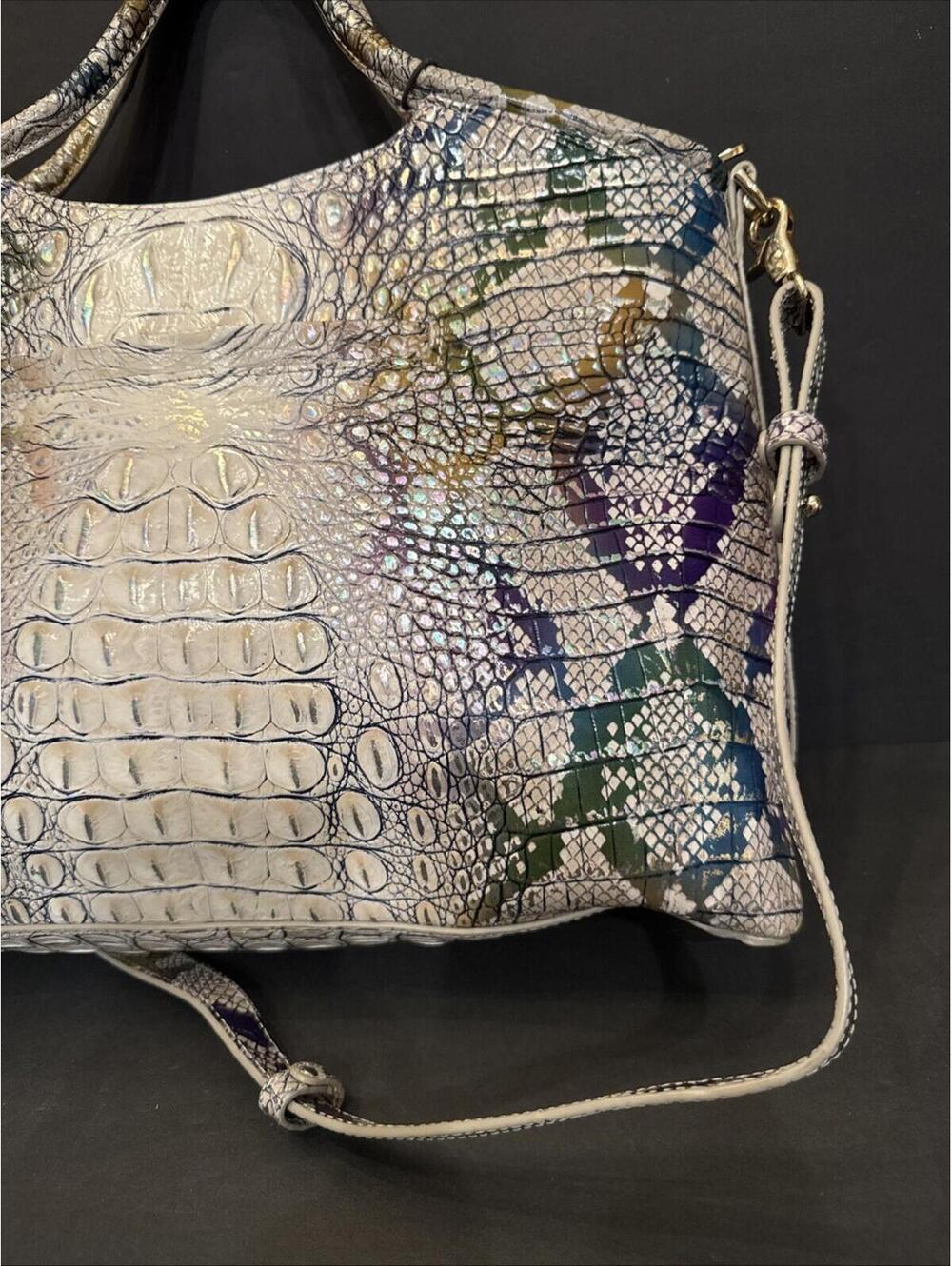 NWT Brahmin Elaine Spellbound Ombré Melbourne Satchel Crossbody W Adelle Wallet - Picture 8 of 14